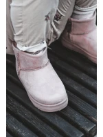 Dziecięce Śniegowce Ocieplane Na Suwak Różowe Big Star MM374101