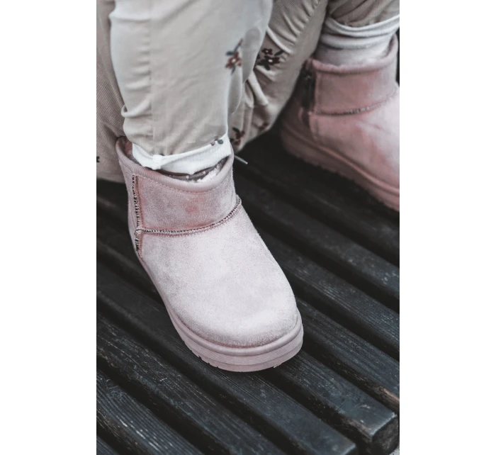 Dziecięce Śniegowce Ocieplane Na Suwak Różowe Big Star MM374101