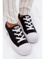 Trampki Damskie Na Platformie LEE ISLA C WOMEN LOW 50251001 Czarne