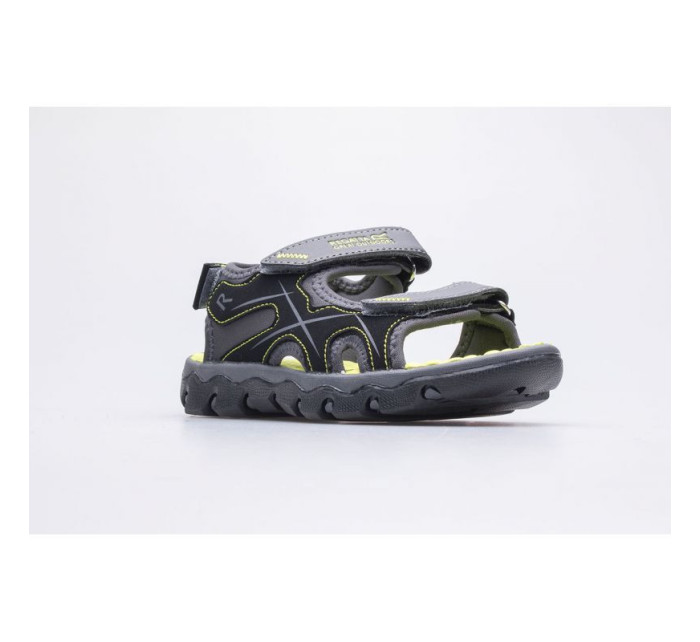 Detské sandále Kota Drift Jnr RKF613-824 Šedá so zelenou - Regatta