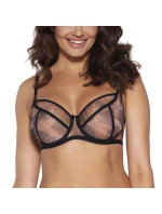 Dámska podprsenka Wild black 2030 Čierna s hnedým vzorom - Ava