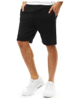 Pánske krátke teplákové šortky čierne SX0824 Pánske krátke teplákové šortky čierne SX0824