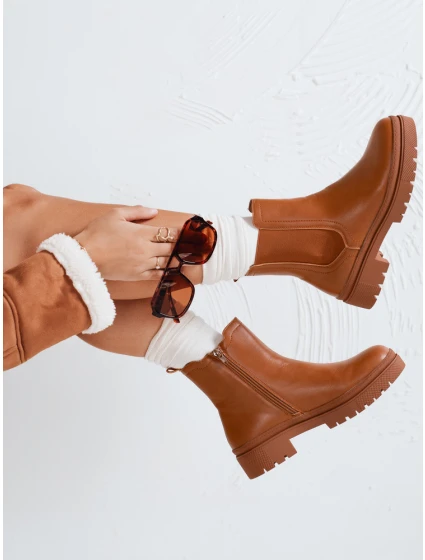 Dámske čižmy MONDERICO camel FashionStreet ZY0512