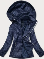 Tmavomodrá prešívaná dámska bunda (RQW-7009)