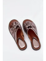 Dámské Pantofle Na Ploché Podešvi Grafitové model 21706046 - Boto