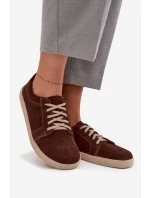 model 21712724 typu barefoot z přírodního semiše 314 čokoládové - Zazoo