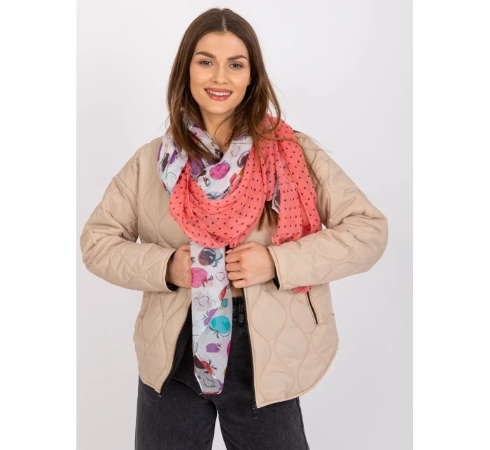 Šál-AT-CH-1801-korálovo červená