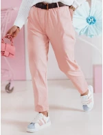 Dámske ležérne nohavice s opaskom SOFELIA svetlo ružová FashionStreet UY2508
