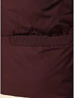 Kamizelka damska pikowana ze stójką bordowa model 22354112 - FashionStreet