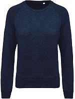 Kariban K 481 Dámska mikina s raglánovými rukávmi z bio bavlny 20.K481 french navy heather