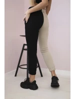 Dámske tepláky s nápisom QUEEN čierne