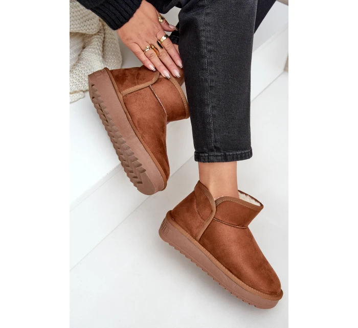 Śniegowce Na Platformie Damskie D.Franklin DFSH370010 Brązowe Śniegowce Na Platformie Damskie D.Franklin DFSH370010 Brązowe