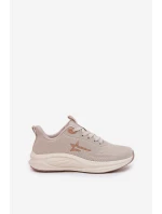 Buty Sportowe Sneakersy Damskie Big Star RR274A145 HI-POLY SYSTEM Beżowe Buty Sportowe Sneakersy Damskie Big Star RR274A145 HI-POLY SYSTEM Beżowe