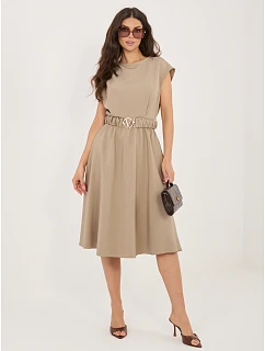 Sukienka MI SK  ciemny bezowy model 22109810 - FPrice