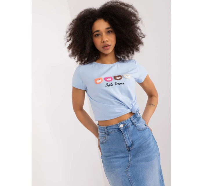 Bluzka RV BZ model 19734960 jasny niebieski - FPrice