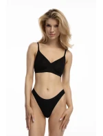 Jednoduchá košeľová podprsenka Čierna - Julimex