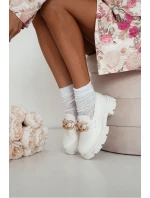 Dámske akrylové ponožky CC White