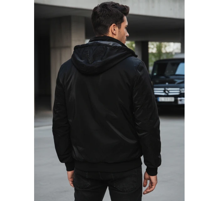 Pánská oboustranná bunda s kapucí černá Dstreet model 21981898 - FashionStreet
