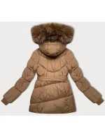 Dámska prechodná bublinková bunda v ťavej farbe J Style (5M3238-62)