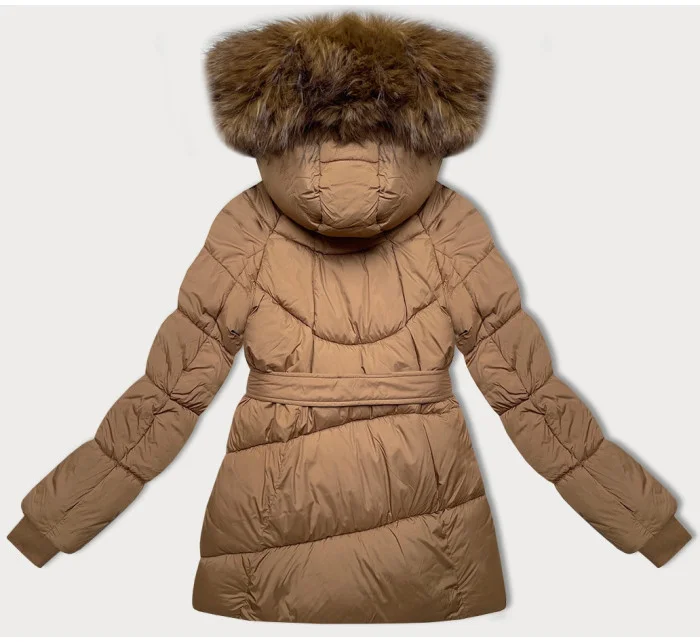 Dámska prechodná bublinková bunda v ťavej farbe J Style (5M3238-62)