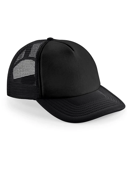 Beechfield B 645 5-panelová čiapka Vintage Trucker 53.0645 čierna/čierna Beechfield B 645 5-panelová čiapka Vintage Trucker 53.0645 čierna/čierna