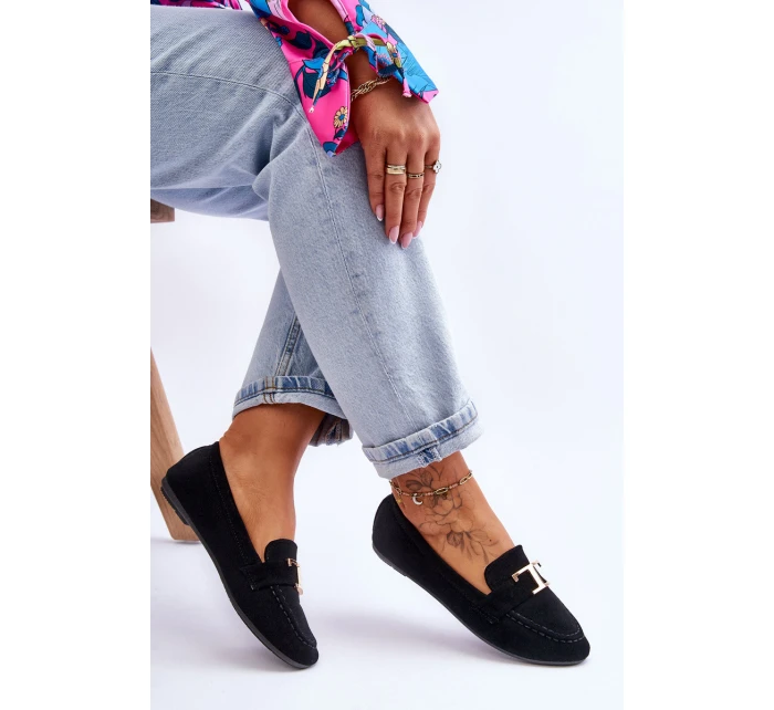 Klasyczne Wsuwane Mokasyny Czarne Carly Klasyczne Wsuwane Mokasyny Czarne Carly