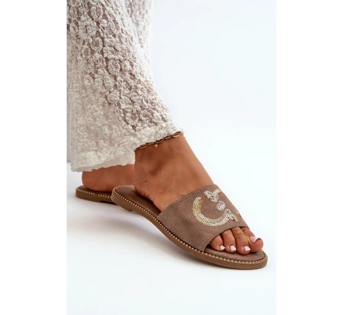 Dámské Ploché Žabky S  Hnědé model 21665087 - S.Barski