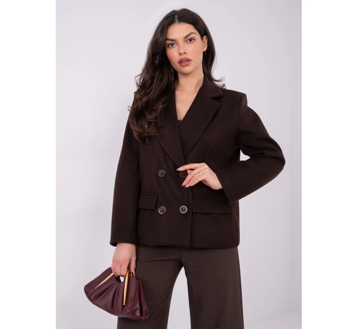 IT KR bunda FL9559.02P tmavohnedá IT KR bunda FL9559.02P tmavohnedá