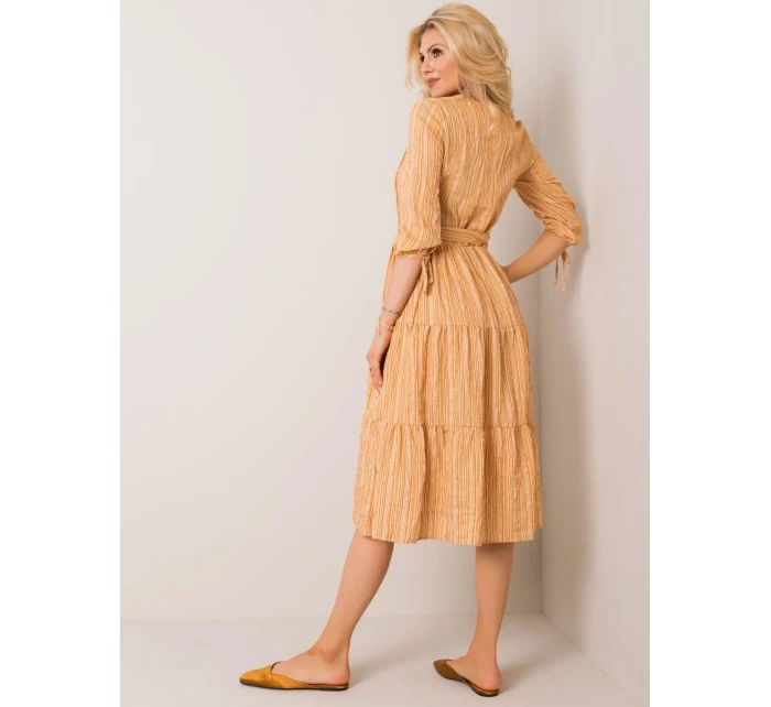 Šaty LK SK 508005.07P tmavo žltá Šaty LK SK 508005.07P tmavo žltá