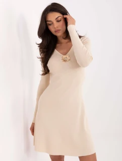 Sukienka PM SK model 21365607 jasny beżowy - FPrice