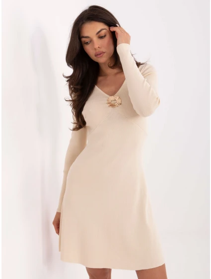 Sukienka PM SK model 21365607 jasny beżowy - FPrice