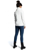 model 15097749 Mikina na zip ecru barva - BeWear