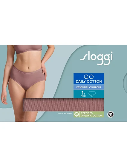 sloggi GO Daily Cotton Midi - BROWN - SLOGGI BROWN - SLOGGI