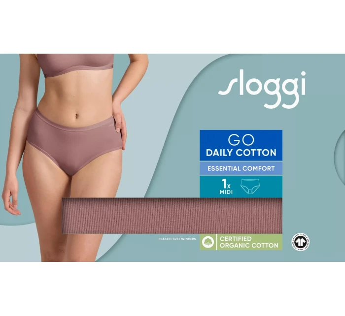 sloggi GO Daily Cotton Midi - BROWN - SLOGGI BROWN - SLOGGI