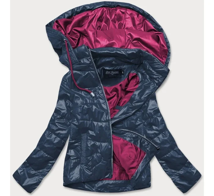 dámská bunda s barevnou kapucí model 16148894 - BH FOREVER dámská bunda s barevnou kapucí model 16148894 - BH FOREVER