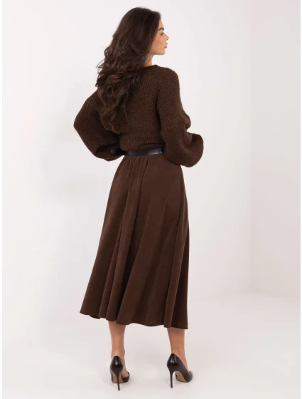 Spódnica IT SD model 21793750 brązowy - FPrice Spódnica IT SD model 21793750 brązowy - FPrice