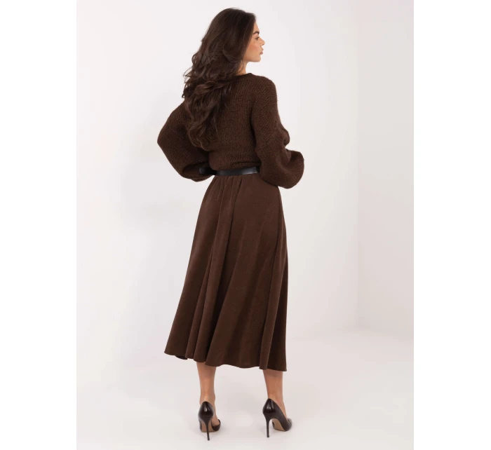 Spódnica IT SD model 21793750 brązowy - FPrice Spódnica IT SD model 21793750 brązowy - FPrice