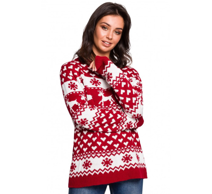 Dámsky vianočný sveter BK039 - BEwear