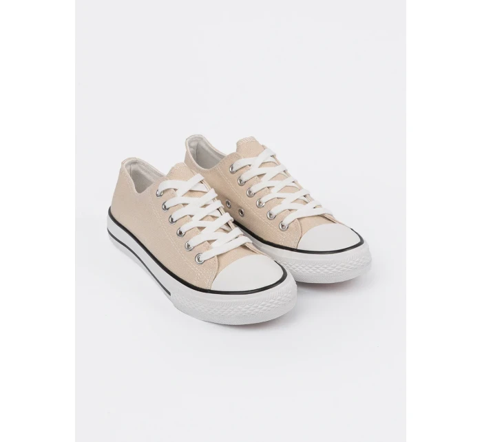 Klasické  tenisky dámské Jasnobeżowy bez podpatku