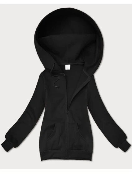 Černá dámská rozepínací mikina s kapucí model 21395721 - S'WEST