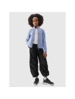 4F Junior dievčenský fleece s pravidelným golierom 4FJWSS24TFLEF166-32S 4F Junior dievčenský fleece s pravidelným golierom 4FJWSS24TFLEF166-32S