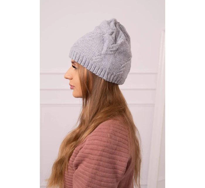 Dámska čiapka Lorena K377 svetlo šedá Dámska čiapka Lorena K377 svetlo šedá