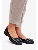 Kožené Baletky S Ozdobou D&A model 21691021 Černé - S.Barski