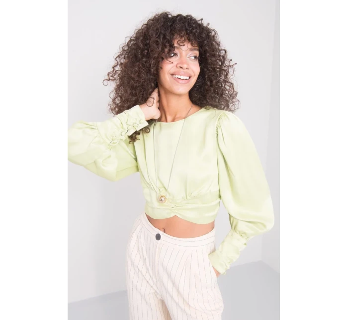 Bluzka 15578 limonkowy Bluzka 15578 limonkowy