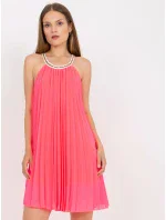 Šaty DHJ SK model 17445572 fluo růžová - FPrice Šaty DHJ SK model 17445572 fluo růžová - FPrice