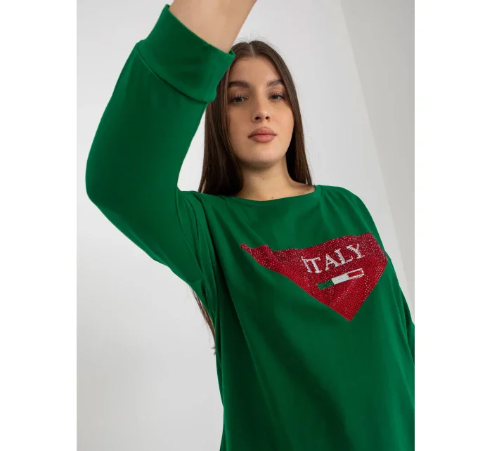 Blúzka VI BZ 2911.82P tmavo zelená