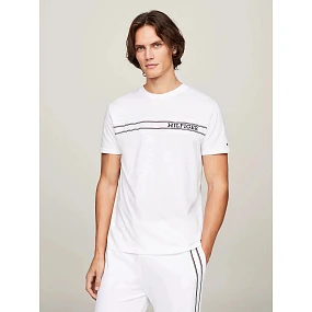 Pánske tričko UM0UM03196 YBR white - Tommy Hilfiger