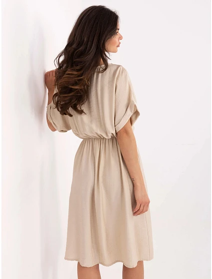 Dámské šaty model 22212381 béžové - FPrice