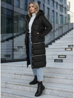 Dámska dlhá zimná bunda čierna Dstreet TY5151