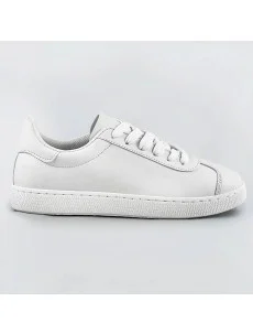 Biele dámske šnurovacie sneakersy (BF-025)